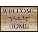 Paillasson welcome home beige tapis anti - salet lavable diffrentes tailles lavage + schage design ...