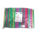 Pailles  boire rutilisables - nipter - plastique multiples couleurs - d: 22 cm sur 7mm - lot de 500 ...