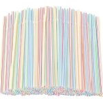 Paille non jetable 1000 pcs pailles reutilisable longue pailles color�es pailles pour lait th� cocktails ...