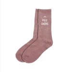 Paire de chaussettes paillettes fille chrie femme 39 rose fuchsia 39