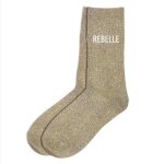 Paire de chaussettes paillettes rebelle femme 39 beige ivoire crème Écru naturel taupe 39 Paire de chaussettes paillettes rebelle femme 39 beige ivoire crème Écru naturel taupe 39