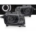 Paire de feux phares chevrolet camaro de 2009 a 2013 angel eyes noir - 41293728