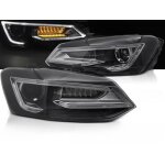 Paire de feux phares vw polo de 2009 a 2017 led drl dynamic noir - 41237342