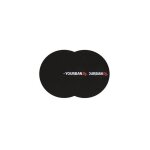Paire de feutrine yourban dj ys 220 bl noir pour platines vinyles
