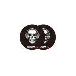 Paire de feutrine yourban dj ys 320 skull bl tte de mort noir pour platines vinyles
