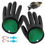 Paire de gants de pêche professionnels 19cm - antidérapants résistants aux épines et coupures - pour ... Paire de gants de pêche professionnels 19cm - antidérapants résistants aux épines et coupures - pour ...