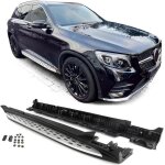 Paire de marche - pieds plats look amg pour mercedes glc x253 et coup c253 (2015 - 2022) - barres latrales ...
