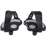 Paire de pdales de vlo dappartement filetage 9 / 16 pouces sangles pvc rglables durables pour vlo ...