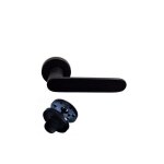 Paire de poign�es a joe klose besser sur rosaces rondes aluminium noire - fonction: condamnation sans ...