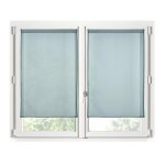 Paire de rideaux voile brise bise 70 x 200 cm eucalyptus