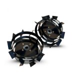 Paire de roues mtalliques 4. 00 - 8 axe 23 mm pour motoculteur toute marque ? daewoo daacc - 116 - 23 ...