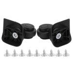 Une paire de roulettes silencieuses a20 noires pour valises universelles de remplacement pour fournitures ...
