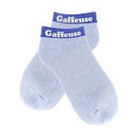 Paire de socquettes paillettes gaffeuse femme 39 bleu turquoise ciel marine 39