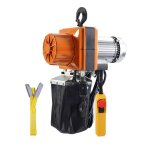 Palan �lectrique � cha�ne - vevor - capacit� de charge 998 kg - hauteur de levage max 3 m 1100 w - pour ...