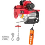 Palan lectrique - duoku - 800 kg treuil 1 300 w - double support de palette en acier 12 m / 40 pi palan ...