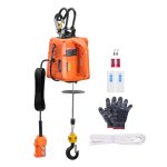Palan lectrique - vevor - 3 en - 1500 kg - treuil lectrique portable de levage - 1500 w - hauteur de ...