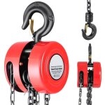 Palan manuel � cha�ne - duoku - charge de 1 t - hauteur de levage 3 m - crochet robuste - cha�ne g70 ...