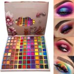 Palette de fard à paupières 99 couleurs palette de maquillage de fusion de couleurs arc - en - ciel scintillan ... Palette de fard à paupières 99 couleurs palette de maquillage de fusion de couleurs arc - en - ciel scintillan ...