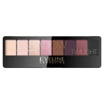Palette ombres  paupires - eveline cosmetics - 02 twilight - teintes intenses - formule soyeuse - longue ...