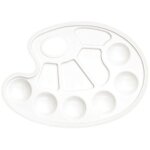 Palette ovale pour peinture 10 alv�oles