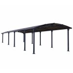 Palram ? canopia - carport arcadia 3. 6x10. 7 gris anthracite Palram ? canopia - carport arcadia 3. 6x10. 7 gris anthracite