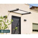 Palram - canopia - marquise de porte nancy 94 x 150 cm gris anthracite