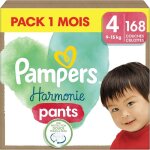 Pampers harmonie pants taille 4 168 couches - culottes