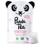 Panda tea - tea quiero - infusion d�tox - parfum myrtille & cerise - bio - 28 sachets