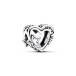 Charm - pandora - 792829c00 - argent - mixte - ajour famille c?ur et toile