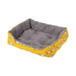 Panier auto - chauffant chat petit chien matelas chaud portable jaune taille l