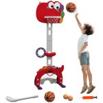 Panier de basket - ball pour enfants - aiyaplay - hauteur réglable - 5 en 1 - lancer de balles golf football ... Panier de basket - ball pour enfants - aiyaplay - hauteur réglable - 5 en 1 - lancer de balles golf football ...