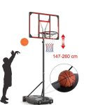 Panier de basket ball  roulettes exterieur hauteur rglable147 - 260cm rempli deau - sable pour adultes ...