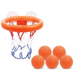 Panier de basket pour bb ensemble mini panier avec 5 balles jouet de bain ventouse (ordinaire)