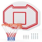 Panier de basket mural 45 cm costway avec panneau incassable filet anti - dchirure pour enfants intrieur ...