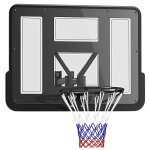 Panier de basket - sportnow - mural - avec panneau incassable - cerceau en acier et filet indchirable ...