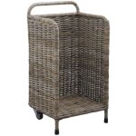 Panier  buches  roulettes