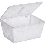 Panier � b�ches - wenko - 22077100 - polypropyl�ne - empilable - blanc