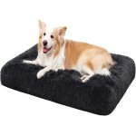 Panier pour chien 90x65cm coussin chien lavable en machine tissu peluche doux base antidrapante tapis ...