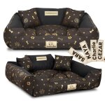 Panier pour chien kingdog kennel 75x65 cm personnalis� imperm�able os dor�s