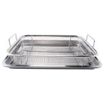 Panier de friteuse � air pour four bac � l�gumes et po�le en acier inoxydable friture � air de luxe dans ...