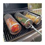 Panier � grillades cylindrique en acier inoxydable 1 pi�ce 20 x 9 x 9 cm
