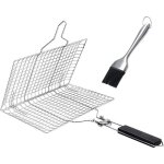 Panier grille pour barbecue rack grill bbq panier à poisson pour grillades grille barbecue inox avec ... Panier grille pour barbecue rack grill bbq panier à poisson pour grillades grille barbecue inox avec ...