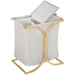 Panier à linge homcom panier de rangement corbeille linge sale en bambou 2 paniers en tissu avec couvercle ... Panier à linge homcom panier de rangement corbeille linge sale en bambou 2 paniers en tissu avec couvercle ...