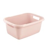 Panier  linge - keeeper - aenna - plastique rsistant - 32 l - rose nordique