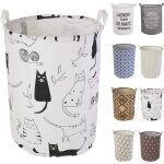 Panier  linge - lessmo - pliable - grand bac de rangement - tissu - enfant