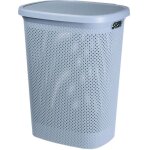 Panier � linge en plastique 60 litres rose
