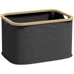 Panier à linge pliable homcom 36 l corbeille linge sale avec poignées rainurées pour salle de bain chambre ... Panier à linge pliable homcom 36 l corbeille linge sale avec poignées rainurées pour salle de bain chambre ...