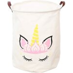 Panier  linge avec poigne pliable grand taille tanche panier de rangement rond organisateur pour chambre ...