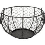 Panier m�tallique rond pour ?ufs avec poign�espanier de rangement pour la cuisinepour stocker des ?ufsdes ...