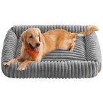 Panier orthop�dique chien - feandrea - tr�s grand - lavable - gris tourterelle - 120x85x23cm
